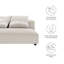 Causeuse modulaire rembourrée Solace-101323715