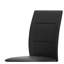 Ensemble de chaises d'appoint contemporaines 2 pièces, pieds en cuir synthétique noir