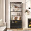 Vitrine 71 po H avec lumières à capteur RVB, armoire de rangement verrouillable à 5 niveaux-748331218