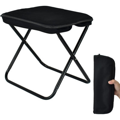 Collapsible Stool, Portable Chair, Lightweight Portable Stool For Adults, Portable Chairs For Adults, Holds Up To 330LBS, Ideal For Camping, Hiking, Outdoors, And Events