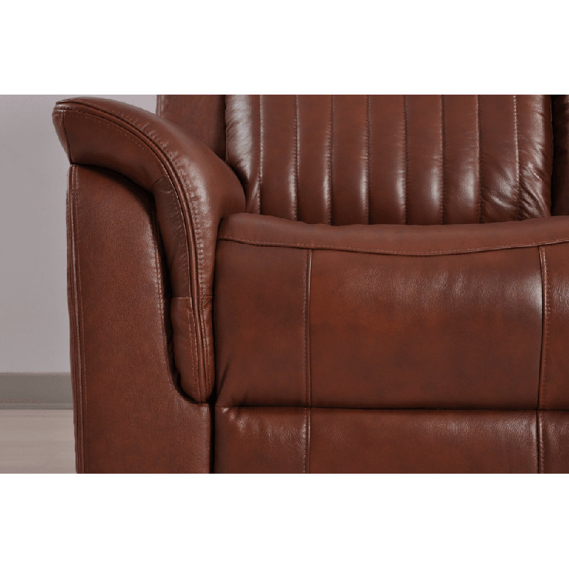 Cenaida Genuine Leather Electric Power Recliner Armchair, Tan