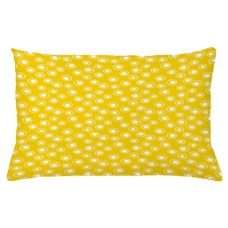 Housse de coussin lombaire géométrique intérieur/extérieur, 16 po x 26 po
