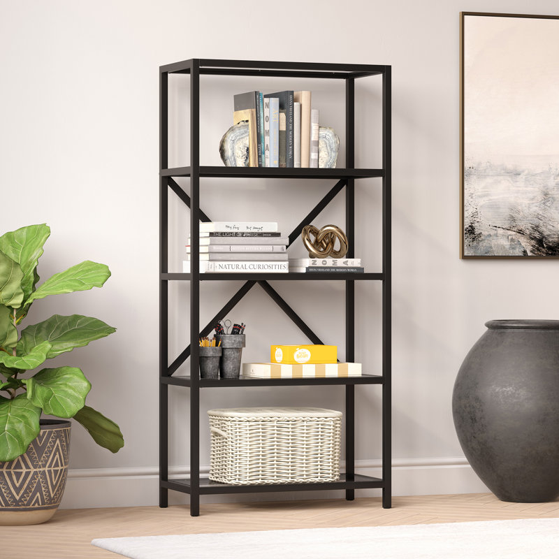 76.2cm W Standard Bookcase, Blackened Bronze