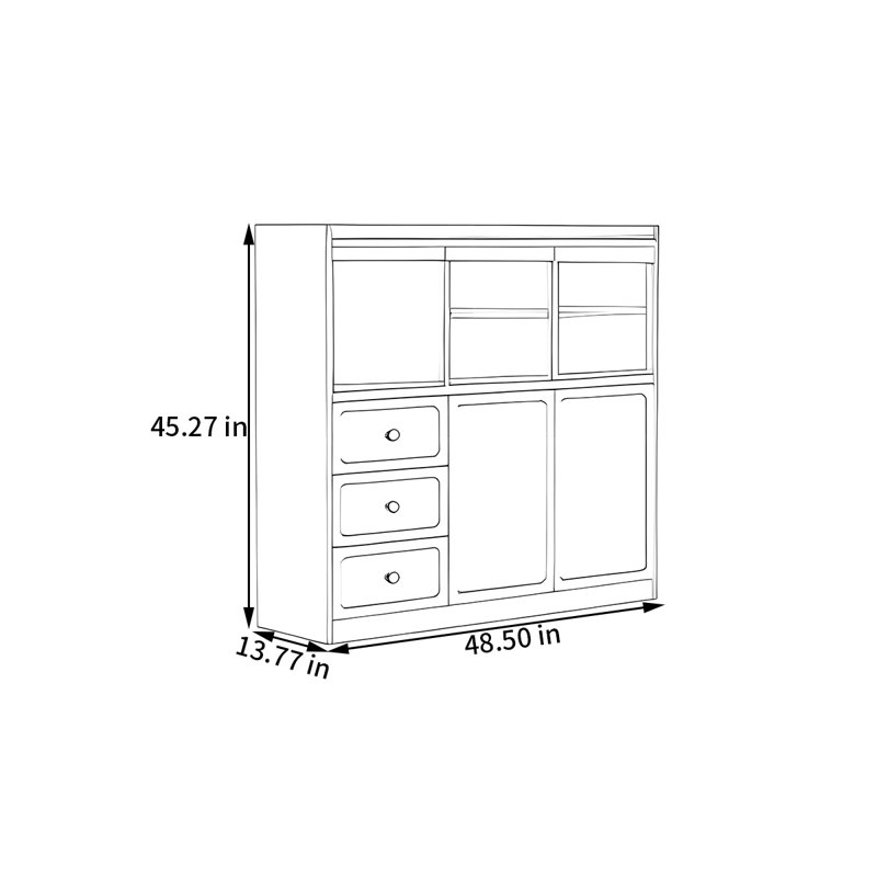 Babin, 45.27" H x 48.5" W x 13.77" D