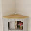 Grande armoire d'angle pour un rangement polyvalent