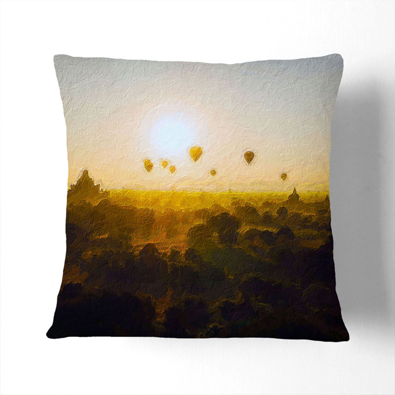 Square Throw Cushion, Black, 40cm H x 40cm W x 15cm D