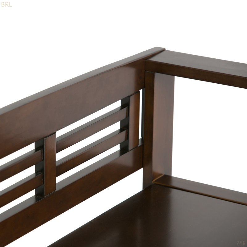 Adams - Banc de rangement pour hall d'entrée, Marron foncé