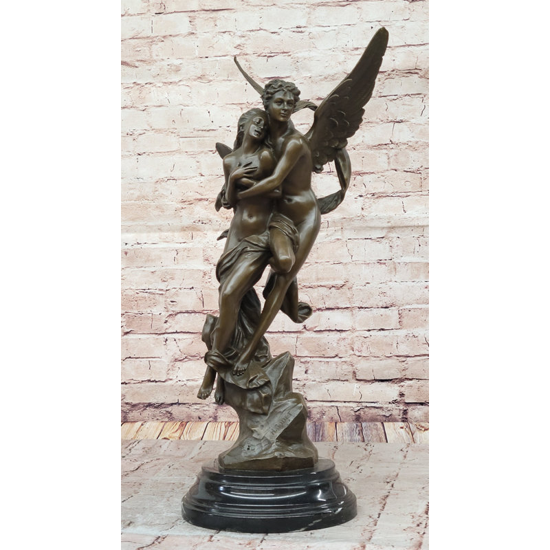 Sculpture d'Après Henri Godet, Cupidon et Psyché