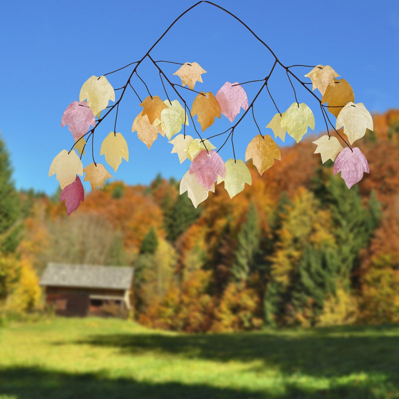 Carillon d'automne avec feuilles d'automne Capiz