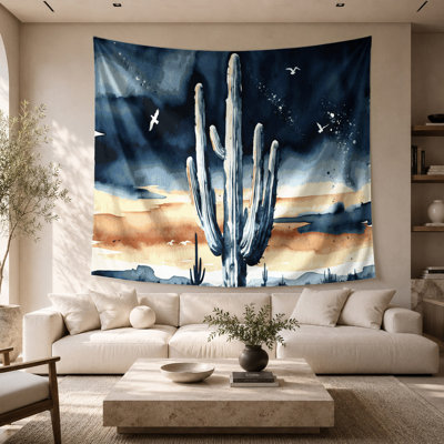 Southwestern Plants Saguaro Cactus 191 Wall Tapestry