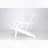 Set of 2 Solid Cedar Wood Embossed Folding Adirondack Chairs (White)-1055646666