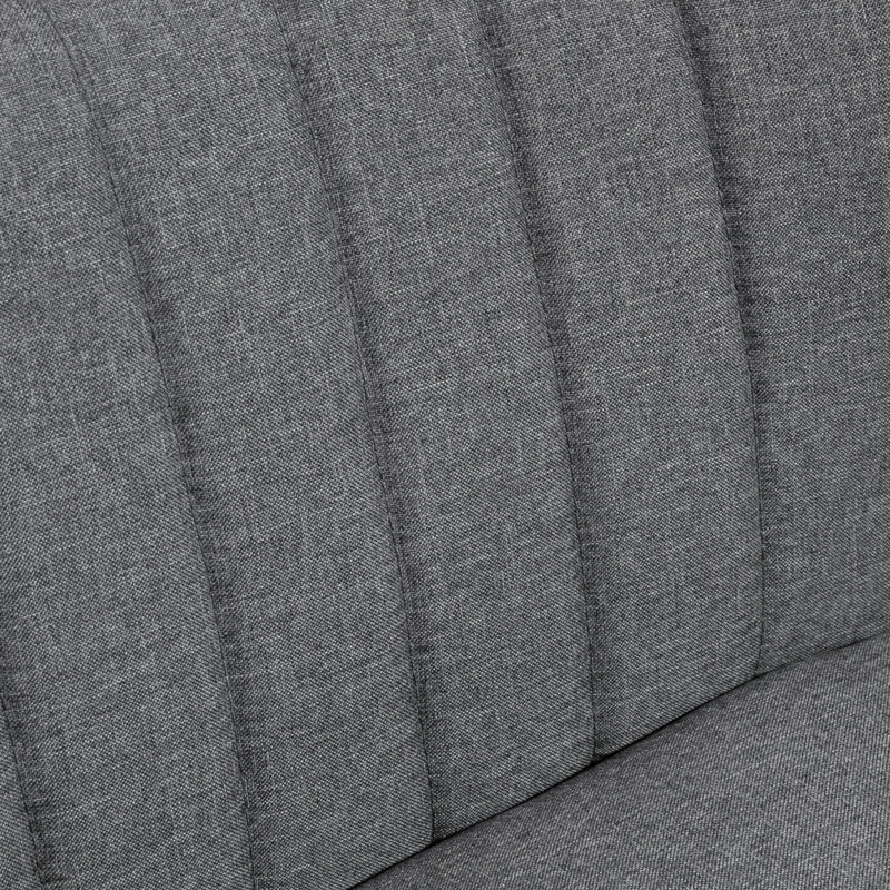 Maxen 2 Seater Loveseat, Polyester, Grey