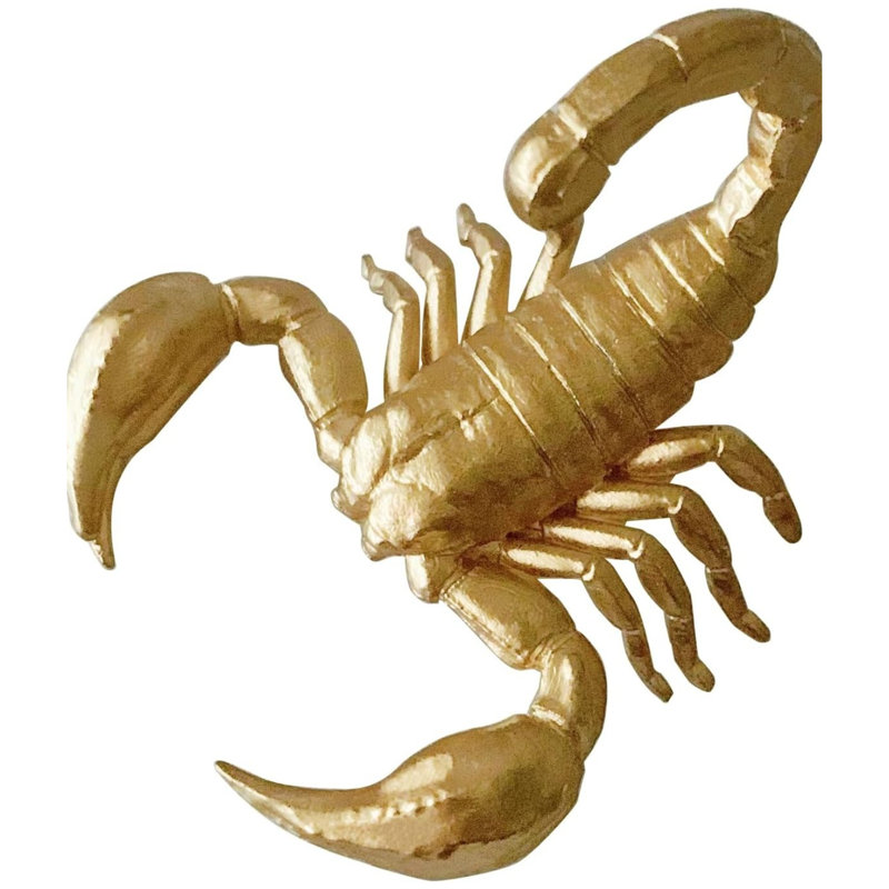 Figurine libellule en métal doré