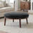 Full-Grain Genuine Italian Leather Ottoman-466259476