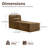 Sisler 35.4" Compression Upholstered  Corduroy Convertible Floor Modular sofa with Ottoman and Storage Pocket, No Assembly Required-412517614
