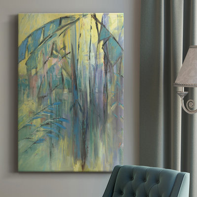 «Pastel Jungle Spectrum I», peinture sur toile tendue