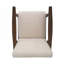 Fauteuil club rembourré en polyester avec quatre pieds en bois, design moderne Mid-Century-477559226
