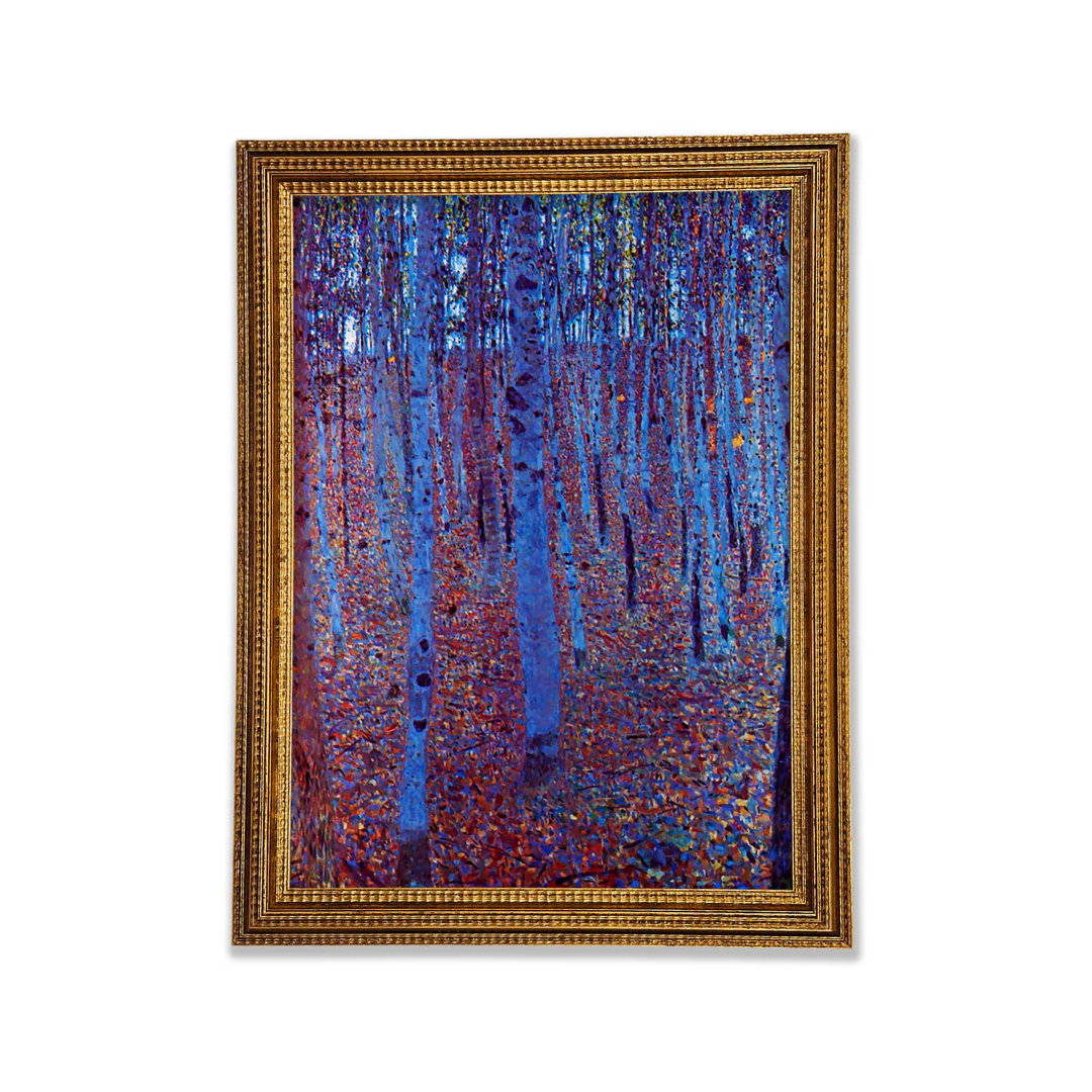 Gerahmtes Wandbild Klimt Beech Forest