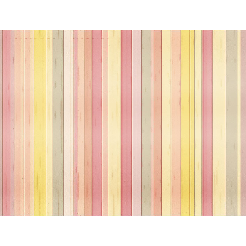 Tanica Room Darkening Curtain Pair, 20" W x 82" L, Pink/Yellow