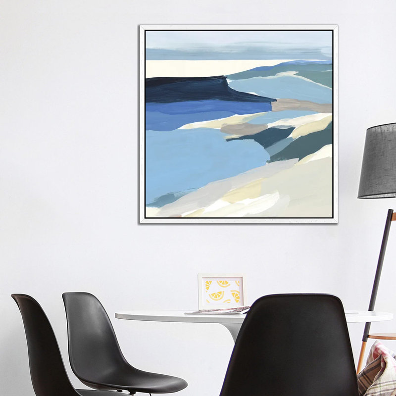 Graham Lake II by Isabelle Z - Painting on Canvas, White Framed, 93.98 cm H x 93.98 cm W