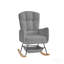 Fauteuil berçant gris Teddy