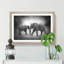 Elephants Crossing Paths in Abstract - Picture Frame Painting Print-55725557-55725558
