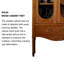 Armoire d'appoint vitrée 31,50 po