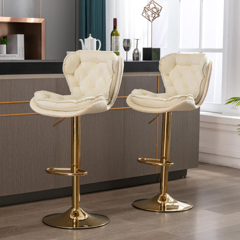 Bar & Counter Stool (Set of 2), Cream