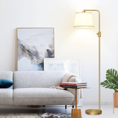 Lampe sur pied arquée / USB à DEL 65 po Reeside