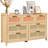 7 Drawer Rattan Dresser, Boho Dresser, Rattan Chest of Drawers with Spacious Storage, Natural Rattan Dresser