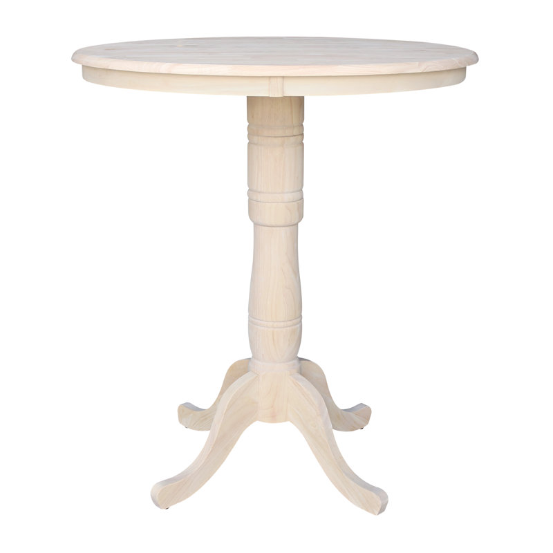 Table de salle à manger en bois massif Mosteller, Non fini, H 42 po x l 36 po x P 36 po