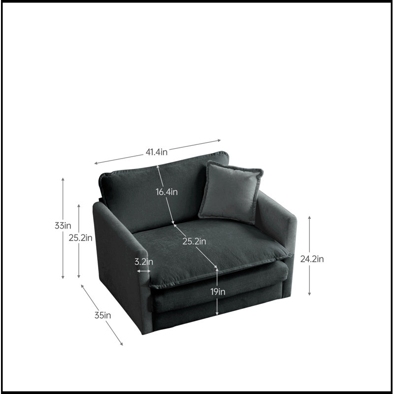 Canapé à assise simple confortable et profond avec coussin moelleux pour un salon relaxant