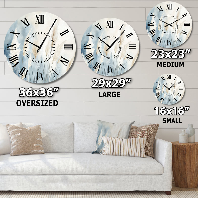 Horloge murale Pampas Calm, Surdimensionné