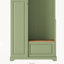 Élégant portemanteau avec banc rabattable, armoire à chaussures réglable et crochets de suspension, vert-1357728131