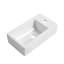 Petit meuble-lavabo flottant de 18 pouces avec lavabo simple, convenant à une petite salle de bain