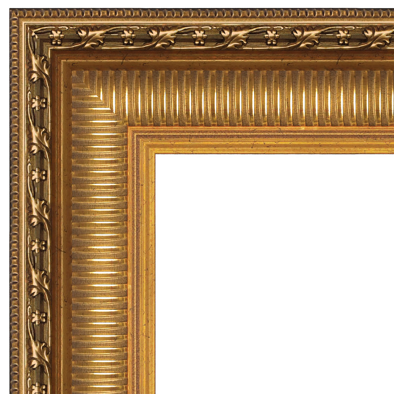 Gold Framed Renaissance Canvas Painting of Madonna and Child with Angels