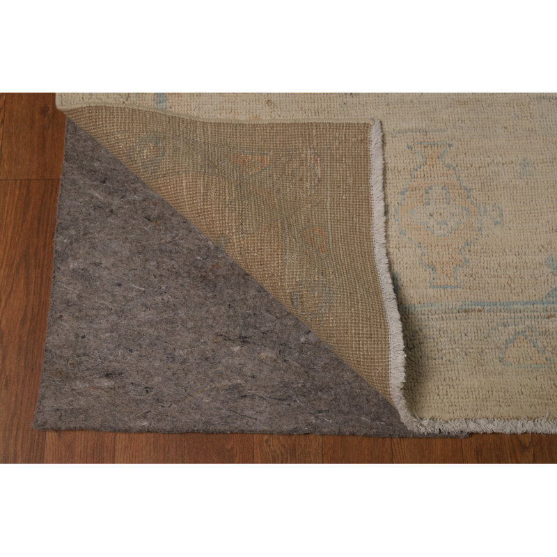 Tapis rectangulaire en coton noué à la main
