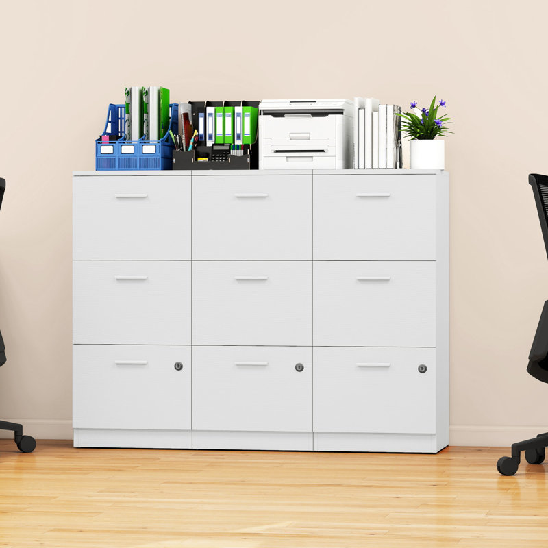 Haafila 3 Drawer Filing Cabinet, White
