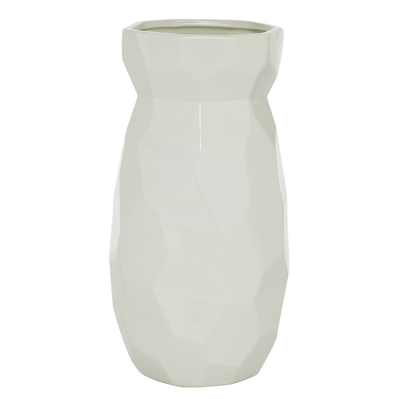 White 16.25'' Ceramic Table Vase