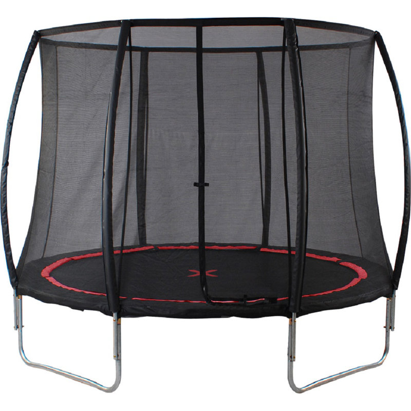 Jeannine Freeport Park 305cm Round Backyard Trampoline with Safety Enclosure