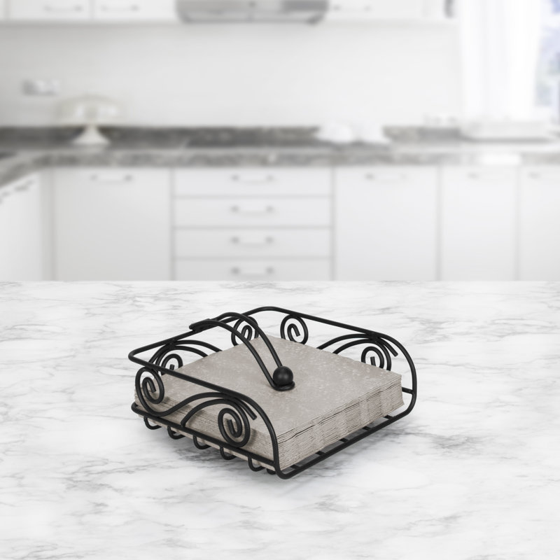Porte-serviette plat Scroll Deco