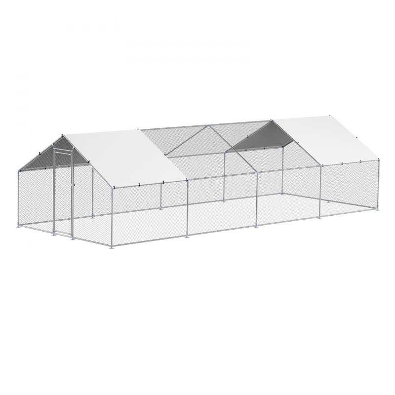 Chicken Coop with Chicken Run, 200cm H x 800cm W x 300cm D