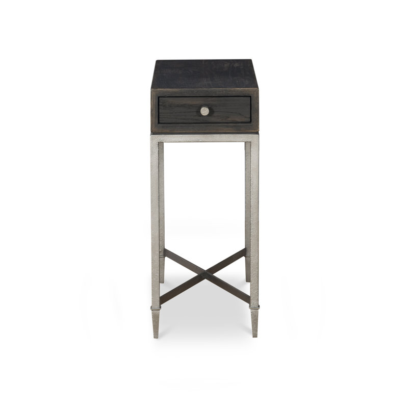 Charles Chairside Table, Black