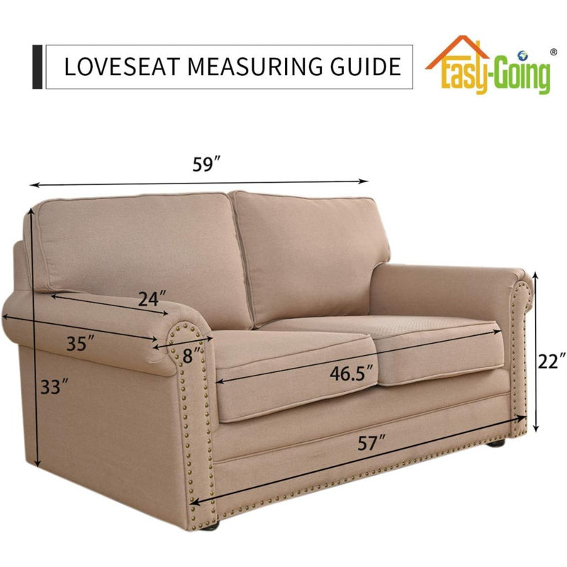 Housse pour canapé réversible, Tissu marine, H 11,93 po x l 12,2 po x P 4,61 po