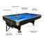Table de billard d'intérieur trois-en-un multifonctionnelle commerciale-117290046-117290049