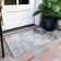 Machine Washable Indoor/Outdoor Xhevrie Gray Rug