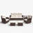 7 - Person Patio Conversation Set with Cushions-1308070759-1308070752