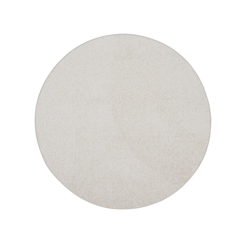 Modern Plush Pet and Kids Friendly Solid Color Off White Area Rugs, Stain & Fade Resistance, Perfect for Living Room, Dining Room, Bedroom, Playroom and Kidsroom, Event, Wedding, Amberlyn Binded Rug
