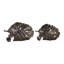 Bol décoratif décoratif en forme de feuille pour décoration intérieure moderne - Bol décoratif élégant parfait pour décorer une table basse ou une tablette - Ensemble de 2, 21 po, 18 po, bronze