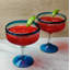 Verre 16 oz. Verres à margarita turquoise